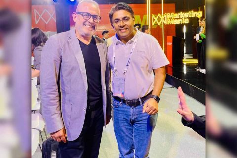 Chairman of The Marketing Society - UAE Khaled M. Ismail and Anwar kabir