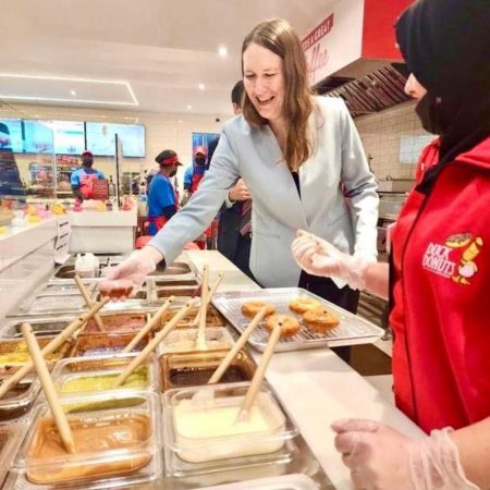 Attending the Grand Opening of Duck Donuts, Graciously Invited by LUMS MBA 2013 Alum Awais Mushtaq
