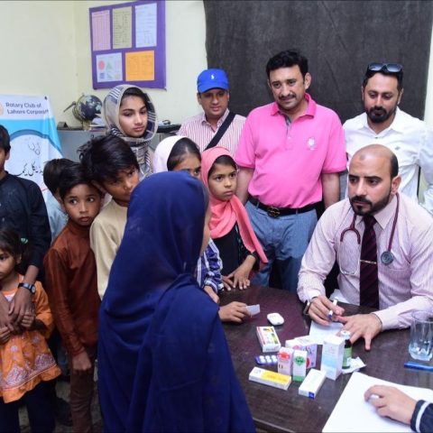 The success of Rotary Club of Lahore Corporate 2nd free medical camp lahore 1