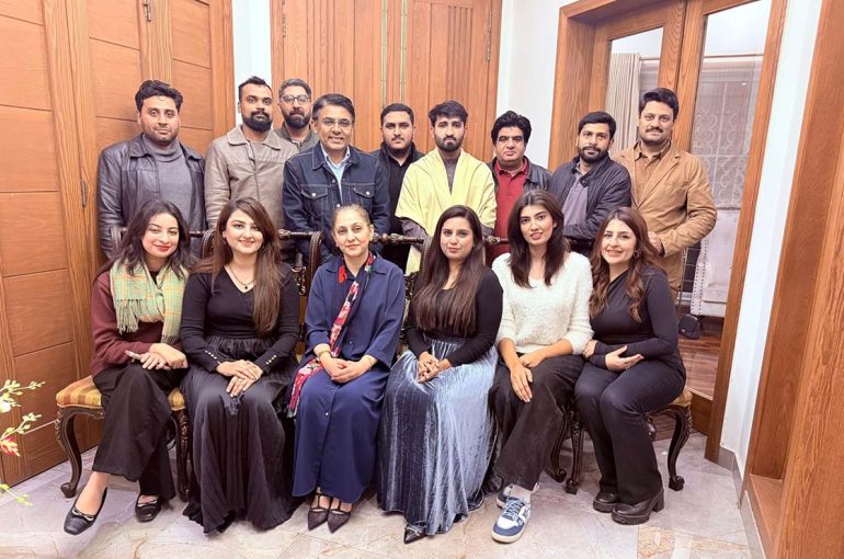 Celebrating the New Year with Team Brand Spectrum Anwar kabir, Asma Anwar, Mahmood Tariq, Hassan, Bilal, Hira, Mamoon